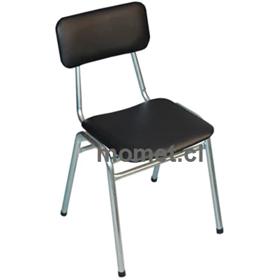 Silla apilable tapizada